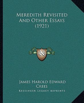 portada meredith revisited and other essays (1921)