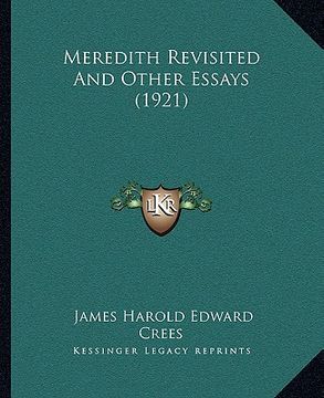 portada meredith revisited and other essays (1921) (en Inglés)