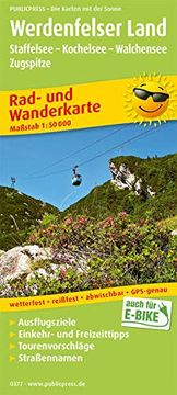 portada Werdenfelser Land, Staffelsee - Kochelsee - Walchensee - Zugspitze: Rad- und Wanderkarte mit Ausflugszielen, Einkehr- & Freizeittipps, Straßennnamen. 1: 50000 (Rad- und Wanderkarte/Ruwk) (in German)