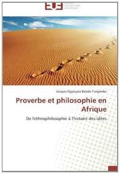portada Proverbe Et Philosophie En Afrique