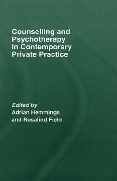 portada counselling and psychotherapy in contemporary private practice (en Inglés)