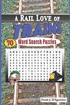 portada A Rail Love of Trains Word Search Puzzles (en Inglés)