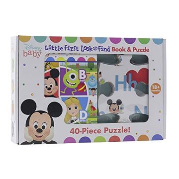 portada Disney Baby: Abcs: Little First Look and Find Book & Puzzle (in English)