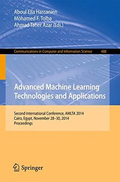 portada Advanced Machine Learning Technologies and Applications (Communications in Computer and Information Science) (in English)