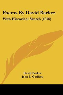 portada poems by david barker: with historical sketch (1876) (en Inglés)
