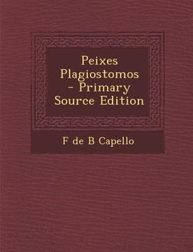 portada Peixes Plagiostomos (in Portuguese)