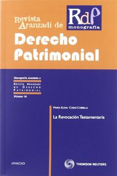 portada La Revocación Testamentaria (Monografía - Revista Derecho Patrimonial)