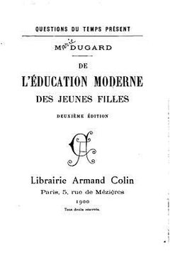 portada De l'éducation moderne des jeunes filles (en Francés)