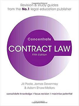 portada Contract law Concentrate: Law Revision and Study Guide (en Inglés)