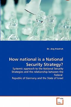 portada how national is a national security strategy? (en Inglés)