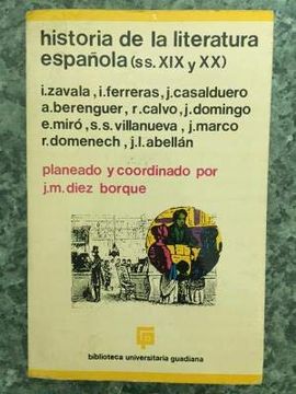 portada Historia de la Literatura Española. Siglos xix y xx. Tomo iii
