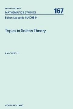 portada topics in soliton theory (en Inglés)
