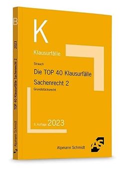 portada Die top 40 Klausurfälle Sachenrecht 2 (en Alemán)