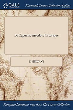 portada Le Capucin: anecdote historique