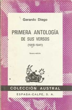 portada primera antologia de sus versos (1918-1941)