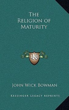 portada the religion of maturity (en Inglés)