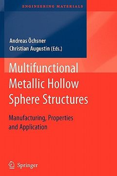 portada multifunctional metallic hollow sphere structures: manufacturing, properties and application (en Inglés)