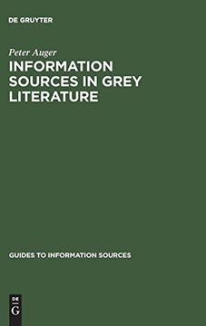 portada Information Sources in Grey Literature (Guides to Information Sources) (en Inglés)