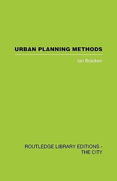 portada urban planning methods: research and policy analysis (en Inglés)