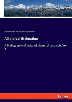 portada Alkaloidal Estimation: A Bibliographical Index of Chemical Research. Vol. 2 (en Inglés)