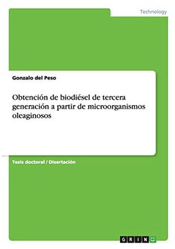 portada Obtención de Biodiésel de Tercera Generación a Partir de Microorganismos Oleaginosos
