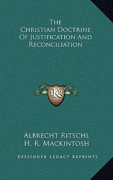 portada the christian doctrine of justification and reconciliation (en Inglés)