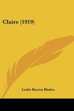 portada claire (1919) (en Inglés)