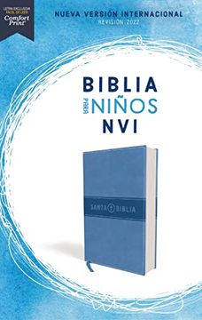 portada Biblia Para Niños Nvi, Texto Revisado 2022, Leathersoft, Azul Celeste, Comfort Print