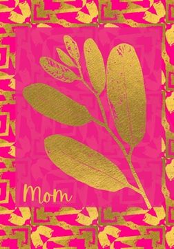 portada Mom Gold Leaves Journal (in English)
