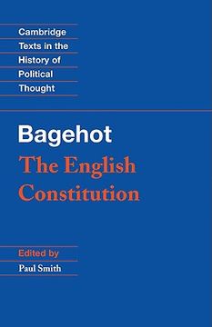 portada The English Constitution (Cambridge Texts in the History of Political Thought) (en Inglés)