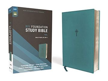 portada Niv Foundation Study Bible: New International Version, Teal (in English)