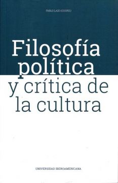 portada Filosofía Política y Crítica de la Cultura (in Spanish)