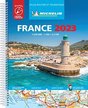 portada France 2023 -Tourist & Motoring Atlas a4 Laminated Spiral: Tourist & Motoring Atlas Laminated a4 Spiral