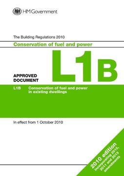 portada Approved Document L1b: Conservation of Fuel and Power in Existing Dwellings (2013 Edition)
