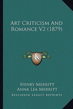 portada art criticism and romance v2 (1879)
