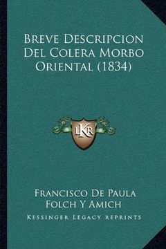 portada Breve Descripcion del Colera Morbo Oriental (1834)