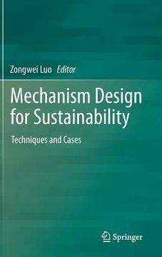 portada mechanism design for sustainability: techniques and cases (en Inglés)