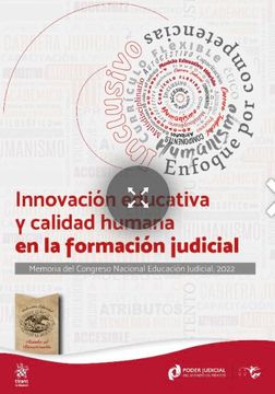 portada Innovación Educativa y Calidad Humana en la Formación Judicial
