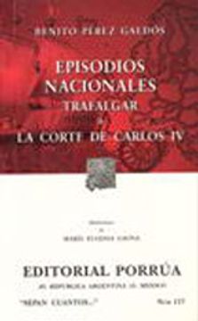 portada episodios nacionales | trafalgar | la corte de carlos v (in Spanish)
