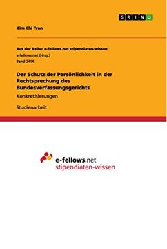 portada Der Schutz der Persönlichkeit in der Rechtsprechung des Bundesverfassungsgerichts: Konkretisierungen (en Alemán)
