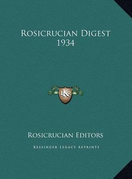 portada rosicrucian digest 1934 (en Inglés)