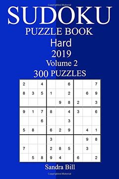 portada 300 Hard Sudoku Puzzle Book 2019 (en Inglés)