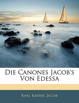 portada Die Canones Jacob's Von Edessa (en Alemán)
