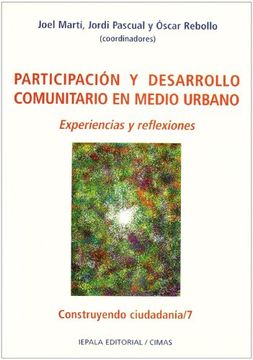 portada participación y desarrollo comunitario en medio urbano: experiencias y reflexiones