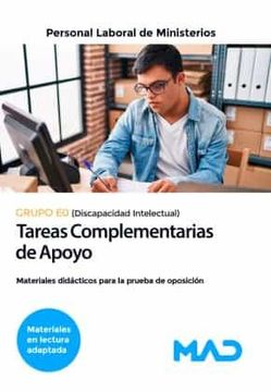 portada Personal Laboral de Ministerios. Grupo e0. Tareas Complementarias de Apoyo (Discapacidad Intelectual).