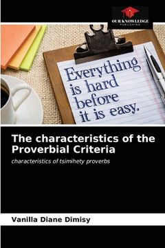 portada The characteristics of the Proverbial Criteria (en Inglés)