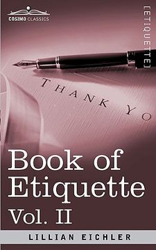 portada book of etiquette, vol. ii (in 2 volumes) (en Inglés)