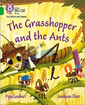 portada Collins big cat Phonics for Letters and Sounds – the Grasshopper and the Ants: Band 5 (en Inglés)