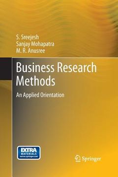 portada Business Research Methods: An Applied Orientation (en Inglés)