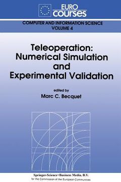 portada Teleoperation: Numerical Simulation and Experimental Validation (en Inglés)